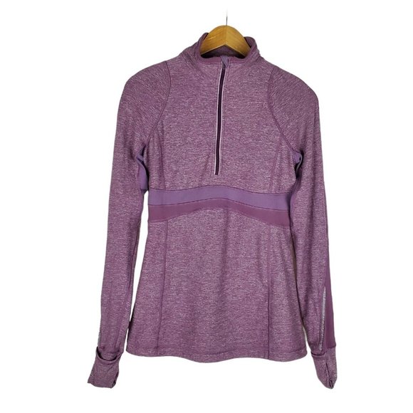 lululemon athletica Tops - Lululemon Womens Full Tilt Half Zip Quarter Zip Pullover Size 8 Mauve Running